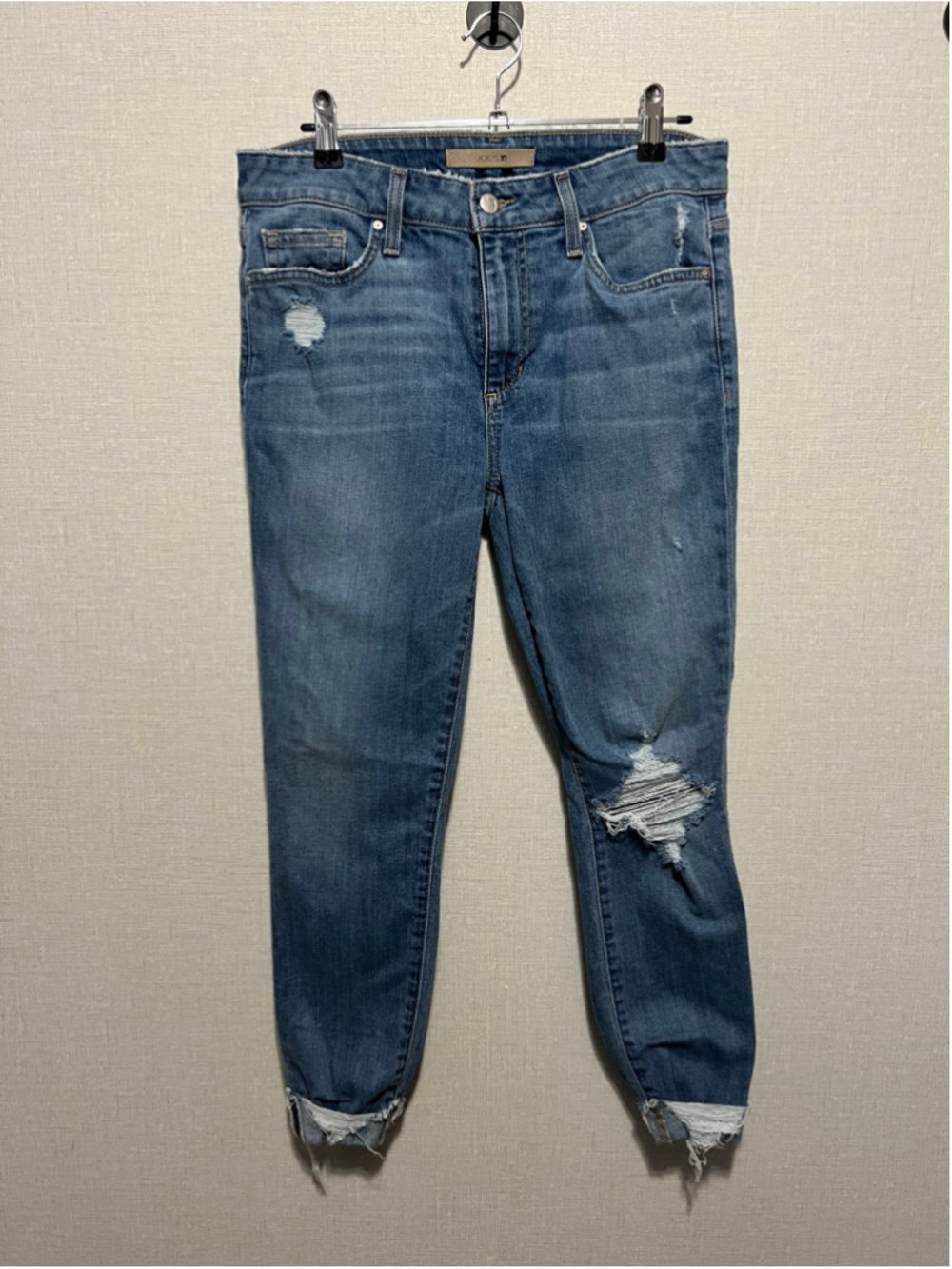 Joe's Jeans Medium Wash Distressed Ripped Denim Skinny Jeans